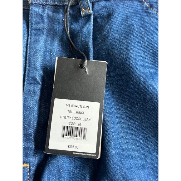 Re/Done High-Rise True Rinse Utility Loose Jeans Blue Denim Size 26 - Picture 13 of 16